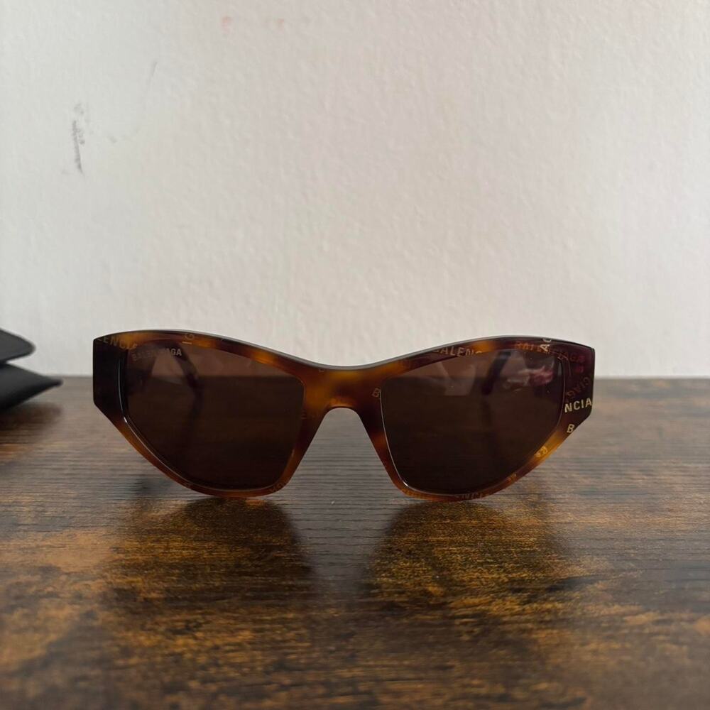 Balenciaga tortoise sunglasses brand